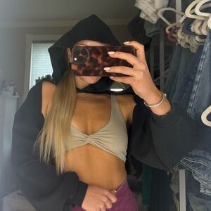 Urban outfitters cutout front hoodie